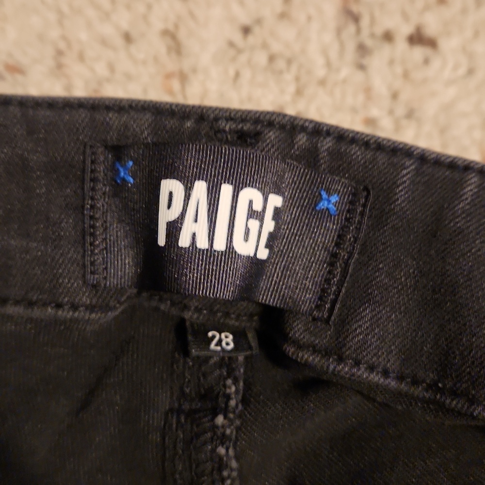 Paige Mayslie Black Pant Jogger Size 28 NEW - Picture 6 of 8